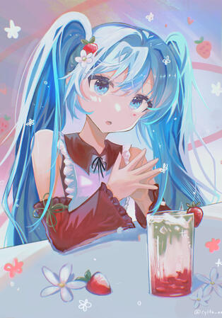 Miku with Matcha