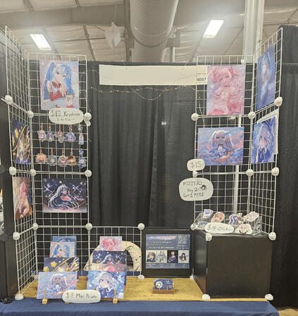 Half table sample, can be split for cons like San Japan, GalaxyCon, FanExpo